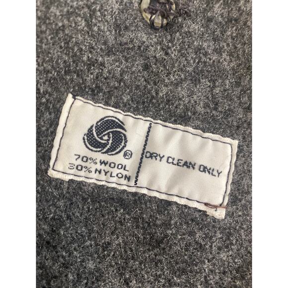 Stafford Vintage Men Size 40 Regular Wool Blend Overcoat Gray - Picture 6 of 9